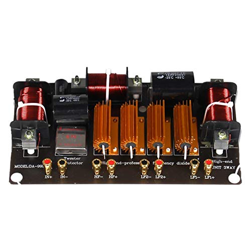 Glimpsesun 1500W High Power Speaker Crossover 3 Way High-Low 8 Ohm Frequency Divider for Speaker, Crossover Point 1600/2800Hz
