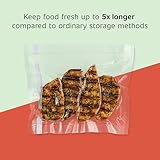 FoodSaver Custom Fit Airtight Food Storage and Sous Vide Vacuum Sealer Bags, 8 x 20' (Pack of 3), Perfect for Meal Prep and Sous Vide Cooking