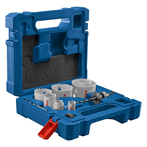 BOSCH HBT12EL 12-Piece Bi-Metal T-Slot Electrician Hole Saw Assorted Set