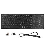 VBESTLIFE Bluetooth Keyboard with Touchpad Numeric Keypad, 78 Keys Portable RGB Backlit Slim Keyboard with Touchpad for Computer Laptop(Black)