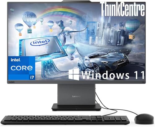 Lenovo IdeaCentre 27" FHD All-in-One Touchscreen Desktop | 13th Gen Intel 10 Cores i7-13620H | 32GB DDR5 RAM | 1TB SSD, Wireless Keyboard & Mouse | Windows 11 Home| High Performance PC