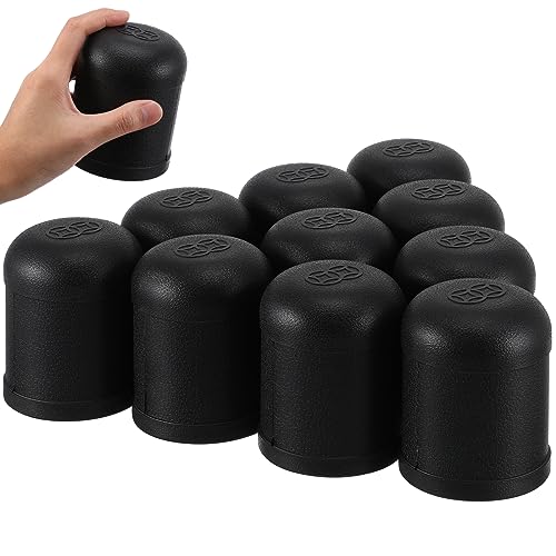 Toyvian 10PCS Rolling Dice Cup Professional Black Dice Cup Cylindrical Dice Box Club Bar Entertainment Game for Party Decor