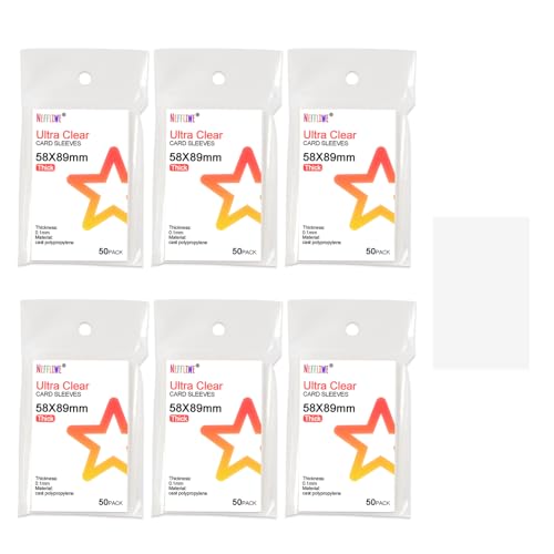 Neffliwe 300 Pcs Kpop Photocard Sleeves Card Sleeves PVC and Acid Free for Trading Cards Standard Kpop Photocards (58x89mm)