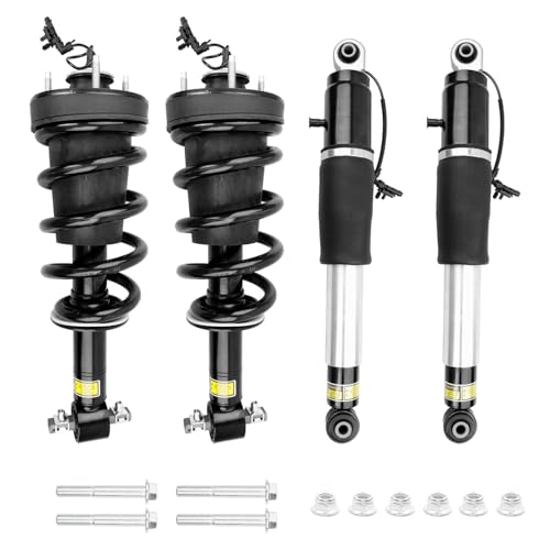 84176631 84176675 Front and Rear Shock Strut Absorbers Assembly with Magnetic Ride Control Suspension – Compatible with 2015-2020 Cadillac Escalade, Chevy Tahoe, Suburban, GMC Yukon XL(4 Pack)
