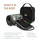 Dario Blood Pressure Monitor for Home Use Gen2 Automatic Machine, LCD Backlit Display, Large Adjustable Arm Cuff (8.75-16.5in) Smart Bluetooth App & Carry Case