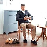 Moccasins for Men House Slippers Indoor Outdoor Plush Mens Bedroom Shoes with Hard Sole Beige 12 M US