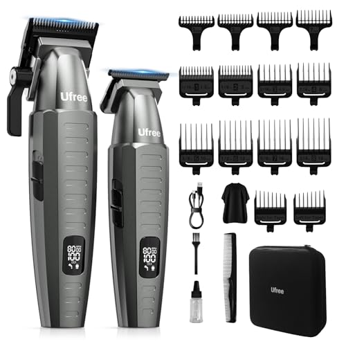Ufree Professional Hair Clippers for Men, Clippers and Trimmers Set, Barber Clippers, Electric Hair Trimmer with Barber Bag, Gifts for Men