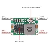 Aobao 20pcs Mini 360 Buck Converter Mini 360 3A DC-DC Adjustable Voltage 4.75V-23V to 1V-17V Step Down Power Converter Mini360 Buck Module