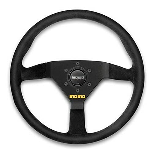 MOD. 78 Racing Steering Wheel 320mm | Black Suede Grip | 40mm Dish | 3-Bolt Pattern | Universal Fit | Aftermarket Performance Upgrade for Cars & Sim Racing