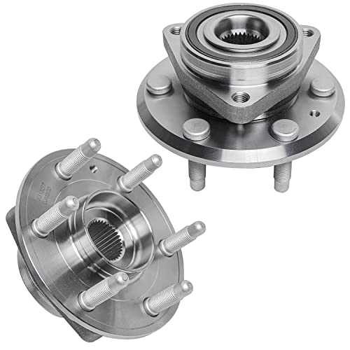 Detroit Axle - 2 Wheel Bearing Hubs for Chevy Traverse GMC Acadia Buick Enclave Saturn Outlook (ABS Models), Replacement Front or Rear Wheel Bearing and Hubs Assembly Set, Pair Hubs