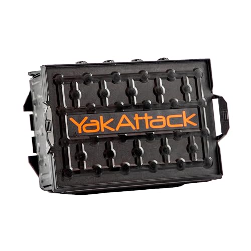 YakAttack TracPak Stackable Storage Box – Black | Kayak Fishing Gear Storage | Fits GearTrac & MightyMount | Kayak Accessories for Fishing Tackle & Tools | Compact 1 lb Weight