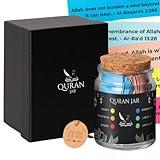 Quran Verse Jar, Spiritual Comfort Read For Emotions and Feelings, Islamic Gifts for Women Men Mom Dad Friend,Quran English,Decor, Ramadan, Eid Gift,Quran Affirmation verses, Hope & Prayer Jar