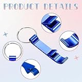 Ohiyoo 200 Pack Bottle Opener Keychain Bulk Colorful Beer Opener Keychain Aluminum Bottle Opener Keychain Metal Key Chain Beer Beverage Can Bottle Opener for Party Favor Wedding Favor (Colorful)