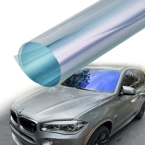 AuMoHall Charming Purple Blue Colorful Car Chameleon Windshield Tint Film 73.8% VLT Car Front Window Solar Protection Tint Color Change Window Film, 39.37" x 118.11"