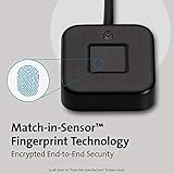 Kensington VeriMark Desktop USB Fingerprint Key Reader - Windows Hello, FIDO U2F, FIDO2 (K62330WW)