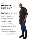 Chef Works Men's Montreal Cool Vent Chef Coat, Black, 5X-Large