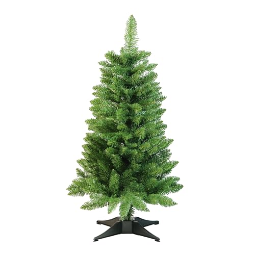 Small Christmas Tree 3FT Artificial Desktop Xmas Tree for Holiday Decor 160 Branch Tips,Green