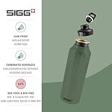 SIGG - Reusable Water Bottle - WMB Traveller Leaf Green 51 Oz - Made in Switzerland - Carbonated Drinks - Lightweight - Leak Proof - BPA-Free - Climate Neutral Certified - For Sports, Outdoor, Travel