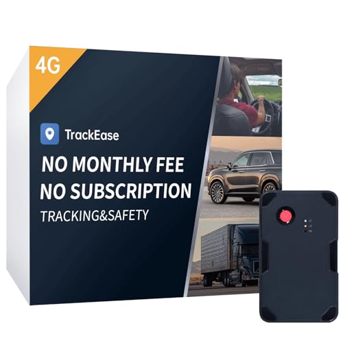 VITALGLOW GPS Tracker for Vehicles No Monthly Fee, No Subscription, Long Battery Life, 4G SIM Card and Data Included, Trip History, GeoFence, Driving Alerts
