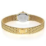 BERNY Gold Watches for Women Vintage Bracelet Wrist Watch Luxury Small Ladies Oval Quartz Watch with Tools Included(White Dial)