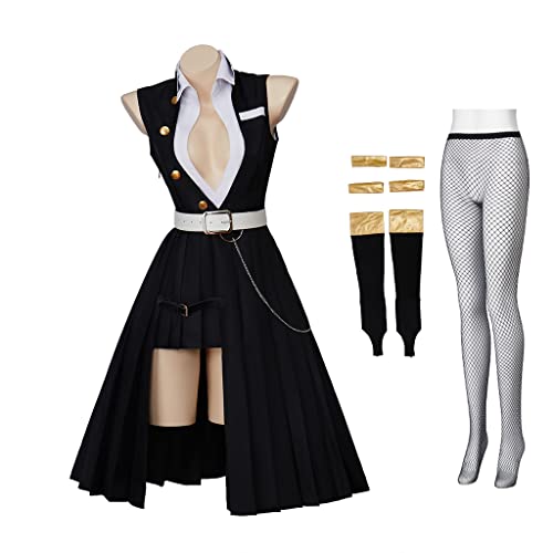 Women's Uzui Tengen Cosplay Female Dress Costume Uniform Halloween Outfit (Female-L, Women)