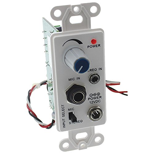 MCM Custom Audio In Wall Volume Control with 15W X 2CH Amplifier