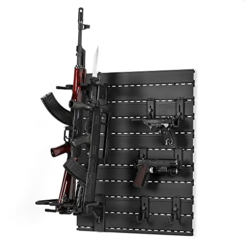 Savior Equipment Wall Rack System Heavy-Duty Steel Tactical Rifle Carbine Shotgun Handgun Storage Wall Mount, Modular Firearms Gun Wall Gear Accessories Organizer, Holds up to 6 Rifles & 6 Pistols