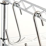 ESFUN 30 Pack Heavy Duty S Hooks Pan Pot Holder Rack Hooks Hanging Hangers S Shaped Hooks for Kitchenware Pots Utensils Clothes Bags Towels Plants