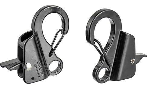 BOSHCHEN 2PCS Stainless Steel Boat Anchor Hook Quick Release Hook Anchor System for Small Boat Pontoon and Kayak