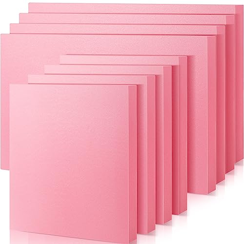 Hanaive Pink Insulation Foam, 12 x 15" and 12 x 7.5" Insulating XPS Foam Board Rectangles Foam Sheets for Art Supplies or Home Improvements Projects Wall Window(8 Pcs,Thickness：1 Inch)