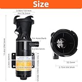 Amarine Made RV Macerator Pump 12V 12.0 GPM, RV Waste Water Pressure Pumps with Garden Hose Discharge Port, Self-Priming Sewer Pump Quick Release Sewage Pump for Caravan/Rv/Boat/Marine