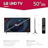 LG 50-Inch Class UR9000 Series Alexa Built-in 4K Smart TV (3840 x 2160),Bluetooth, Wi-Fi, USB, Ethernet, HDMI 60Hz Refresh Rate, AI-Powered 4K,Black