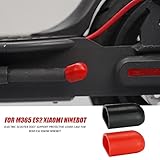 ANUTE 2pcs Silicone Foot Support Protective Cover Case Fit for Xiaomi Fit for M365 Footrest Sleeve Fit for M365 Pro Ninebot ES2/E4 Scooter (Color : Rojo)