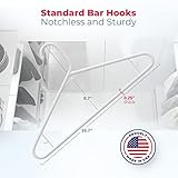 Made in USA Strong Plastic Clothes Hangers Bulk, 20 30 50 100 Pack Available, Laundry Clothes Hanger, Coat Hangers Plastic, Heavy Duty Plastic Hanger for Closet and Clothing Hangars (60pk White)