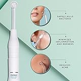 StackedSkincare High Frequency Wand for Acne, Face Tool to Clear Pores and Reduce Redness, Includes Gas Electrodes