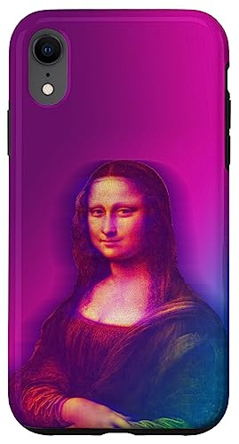 iPhone XR Mona Lisa Phone Case Vaporwave Renaissance 80s Art Deco Gift Case