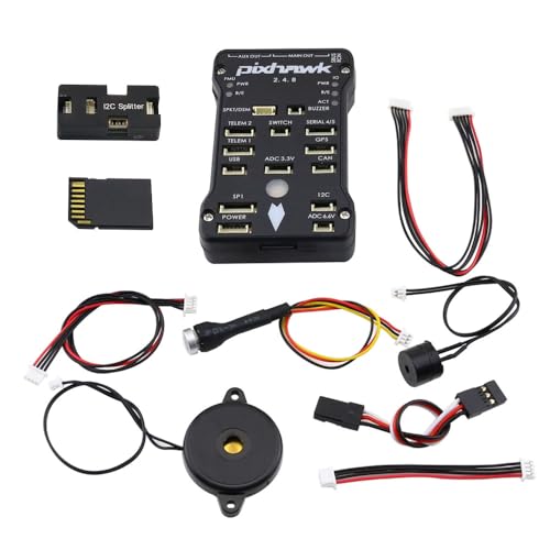 Pixhawk PX4 PIX 2.4.8 Flight Controller 32 Bit Flight Control Board I2C Splitter Expand Module Buzzer Safety Switch 4GB SD Card for FPV Quadcopter Multirotor Drone