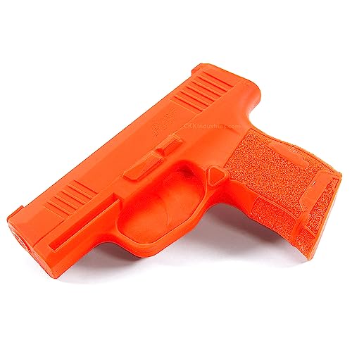 American Safety Props - Non-Functional Solid Polymer Holster Molding Gun Prop - (Natural) - Blaze Orange - U.S.A. Made - Compatible with Sig Sauer P365