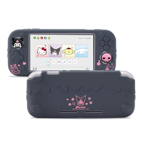 Kuitmor Protective Case for Switch Lite,Anti-Scratch Protective Shell Soft Silicone Cover Case for Switch Lite 2019 with 2 Thumb Grip Caps - KLM