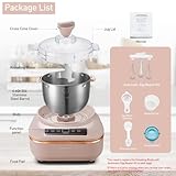 Saizeriya Electric Dough Maker with Ferment Function, 7L(6.6QT) Dough Mixer Machine with Stainless Steel Bowl, Kitchen Stand Mixers, Flour Kneading Machine for Pizza Bread, Microcomputer Timing