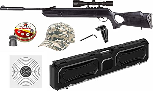 Wearable4U - Hatsan Mod 130S Carnivore .30 Cal 600 FPS / 34 FPE - Big bore Break Barrel Air Rifle .30 Caliber w/Vortex Piston & QuietEnergy (QE)| Medium Game air Gun + Ultimate Bundle.