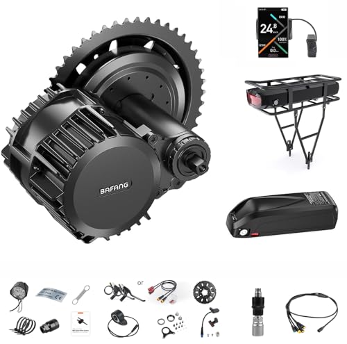BAFANG 1000W Mid Drive Kit, BBS03 HD 1000W Mid Drive Ebike Conversion Kit,Cadence Sensor Bafang Motor with Digital Display &Ebike Battery(Optional) for Mountain Bike,City Bike,Recumbent Bike