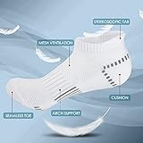 Airacker Ankle Athletic Running Socks Cushioned Sports Low Cut Tab Socks for Men & Women