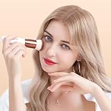 DUcare Foundation Brush 2pcs Flat Top Kabuki Self Tanner Brush Synthetic Professional Makeup Brush Liquid Blending Mineral Powder Buffing Stippling Makeup Tools