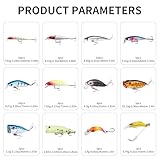 TSKS 150pcs/set Fishing Artificial Lures Kit Mixed with Front Diving Fin Minnow Surface Popper Crank Baits Pencil VIB with Hook and Soft Lures Accessories for Saltwater Freshwater Trout Bass Tackle