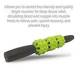 321 STRONG 5 in 1 Foam Roller Set Includes Hollow Core Massage Roller with End Caps, Muscle Roller Stick, Stretching Strap, Double Lacrosse Peanut, Spikey Plantar Fasciitis Ball, All in Giftable Box