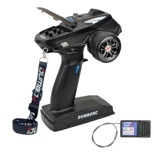 DUMBORC X6 6 Channel Rc Transmitter and Receiver P6FG Built-in Gyro Mixed Mode Out of Control Protection RC Controller for Remote Car/Boat/Tank