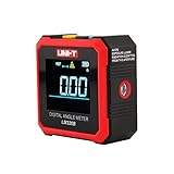 UNI-T Digital Angle Finder Magnetic Angle Cube Gauge LM320B, Rechargeable Digital Inclinometer Laser Level box, Woodworking Measurement Tool with LCD and Backlight