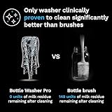 Baby Brezza Bottle Washer Pro - Baby Bottle Washer, Sterilizer + Dryer - All in One Machine Cleans Bottles, Pump Parts, & Sippy Cups - Replaces Hand Washing, Bottle Brushes and Drying Racks, Charcoal