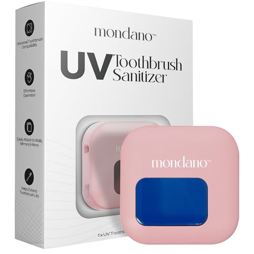 Mondano UV-C Toothbrush Sanitizer and Holder, Toothbrush Case - Manual/Electric Toothbrush Cover for Any Toothbrush Head - Rechargeable Toothbrush Travel Case, Tooth Brush Cover Cap for Home